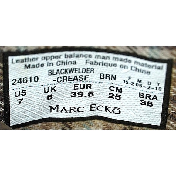 Rugged‎ Marc Ecko Blackwelder Crease Boots Men 7 Brown Buckle Moc Toe Combat Lug main image 4